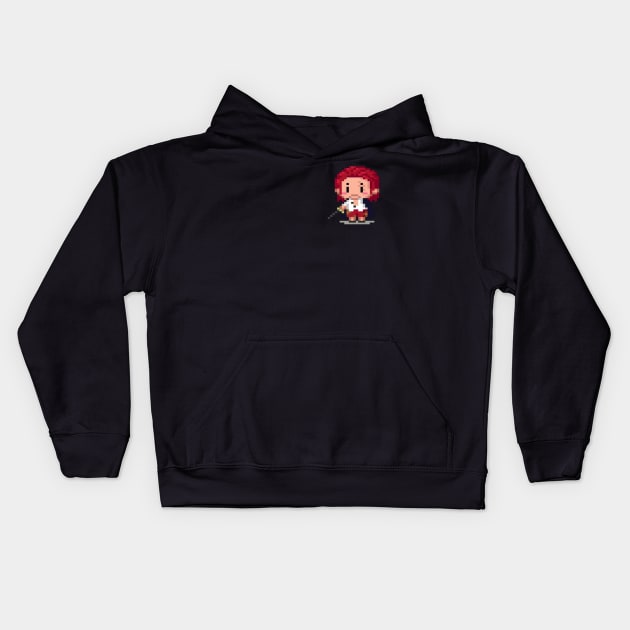 Shanks 8bit Kids Hoodie by Kopi Aiko Art